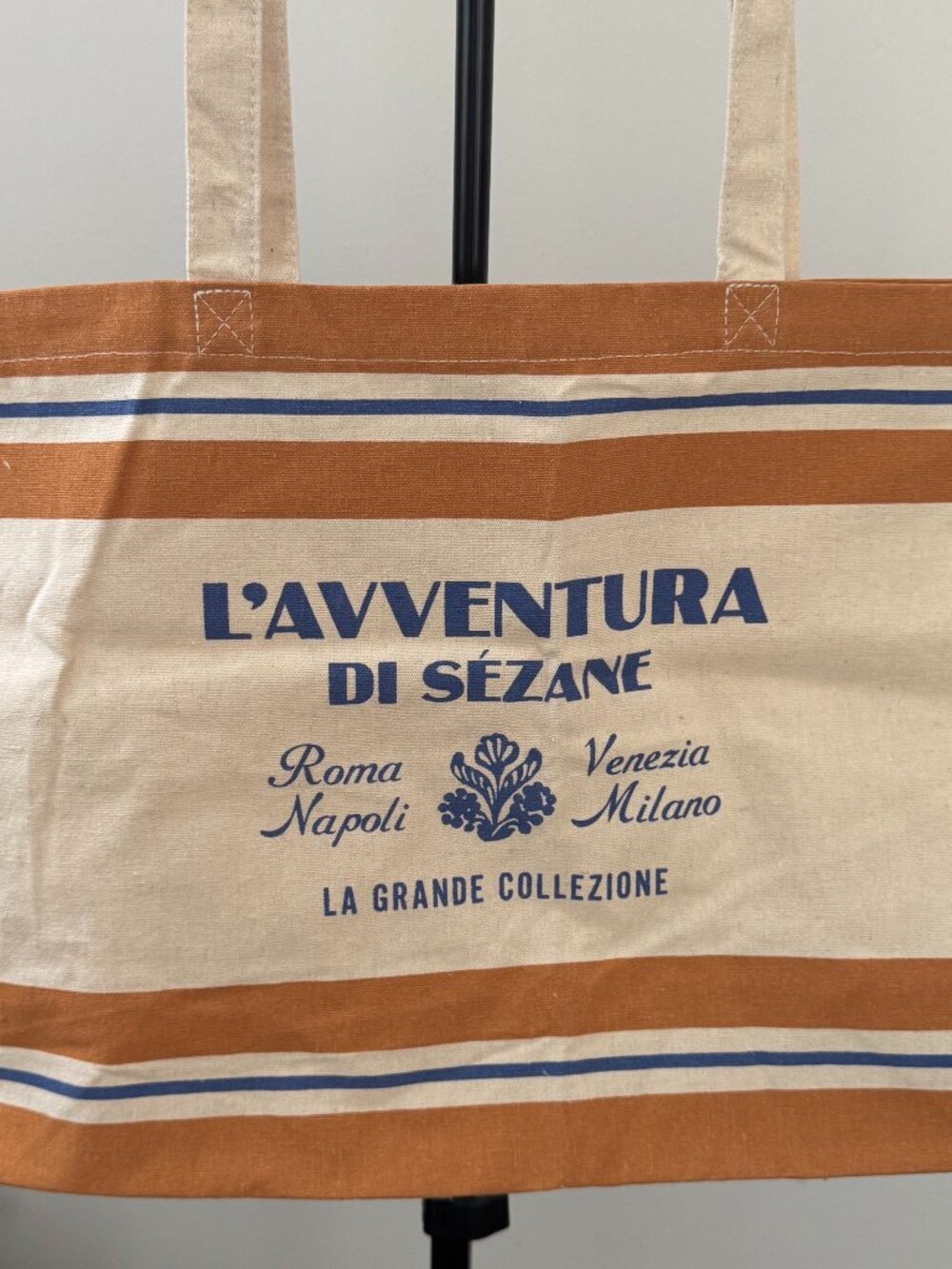Italy We Have You Covered Sezane Cloth Tote Bag - NWOT - Picture 5 of 11